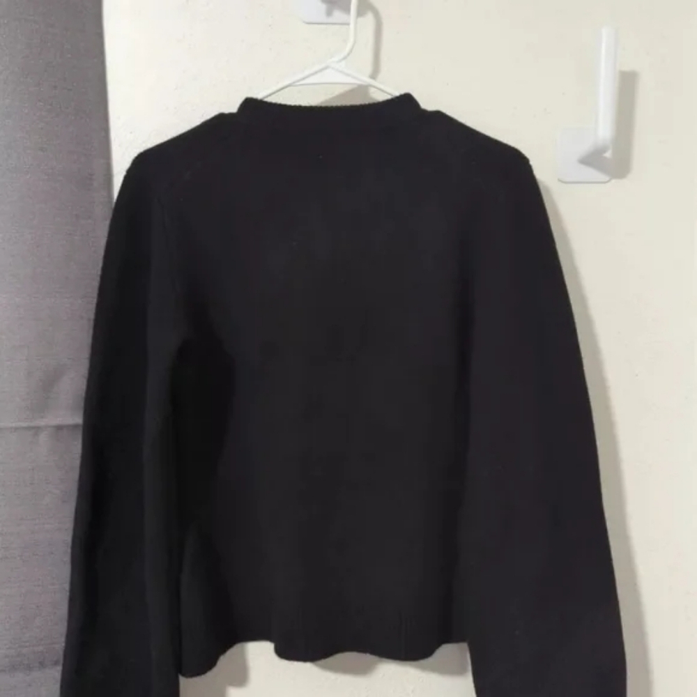 NWT Jenni Kayne Cooper Cardigan Sweater Black Medium/Small - Picture 4 of 12
